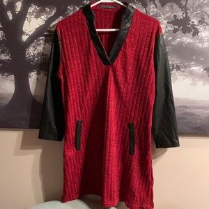 Sweater dress 🌹Red and black
